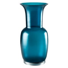 Grand vase en verre satiné du 21e siècle à l'horizon de Venini