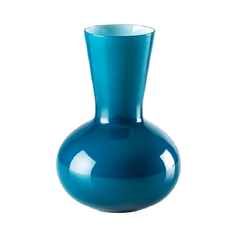 Petit vase en verre Idria du 21e siècle à l'horizon de Venini