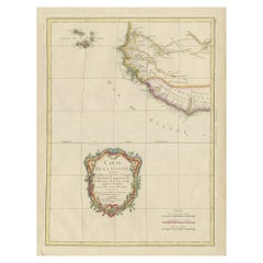 Carte ancienne de la côte de la Guinésie et des îles du Cap