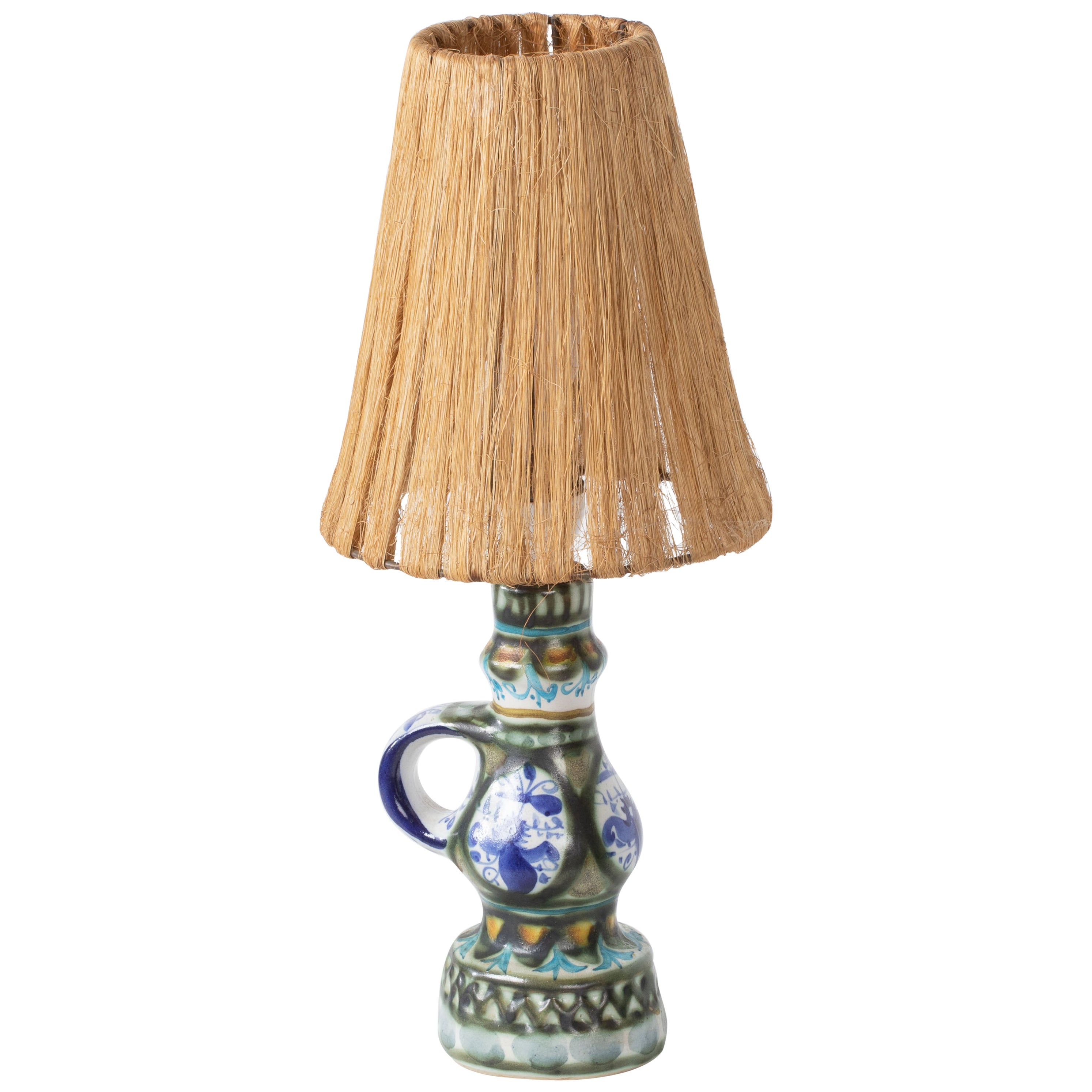 French Ceramic Table Lamp, France, 1940