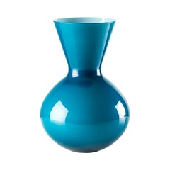 Grand vase en verre Idria du 21e siècle à l'horizon de Venini