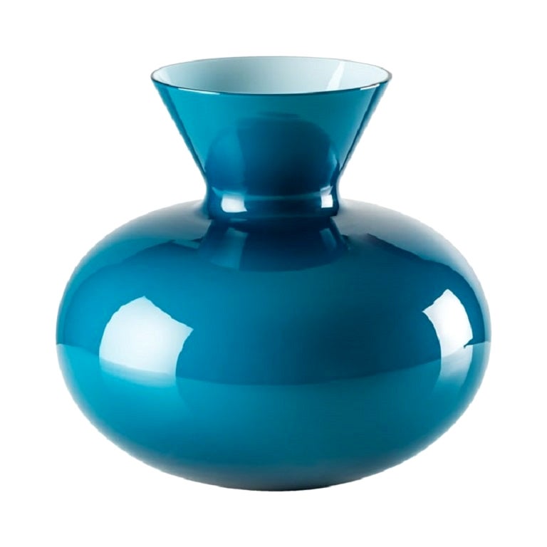 21st Century Idria Medium Glass Vase in Horizon by Venini For Sale