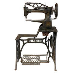 Machine à couture industrielle en cuir de Singer Manufacturing Company, modèle 29-4