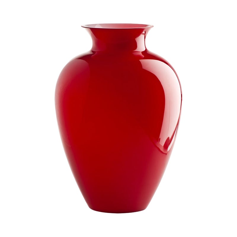 21st Century Labuan Small Glass Vase in Red by Venini For Sale