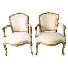 Pair of Petite French Louis XVI-Style Chairs