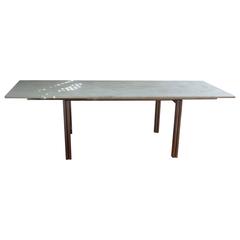 French 1960s Cantilevered Dining Table Attributed to Airborne International