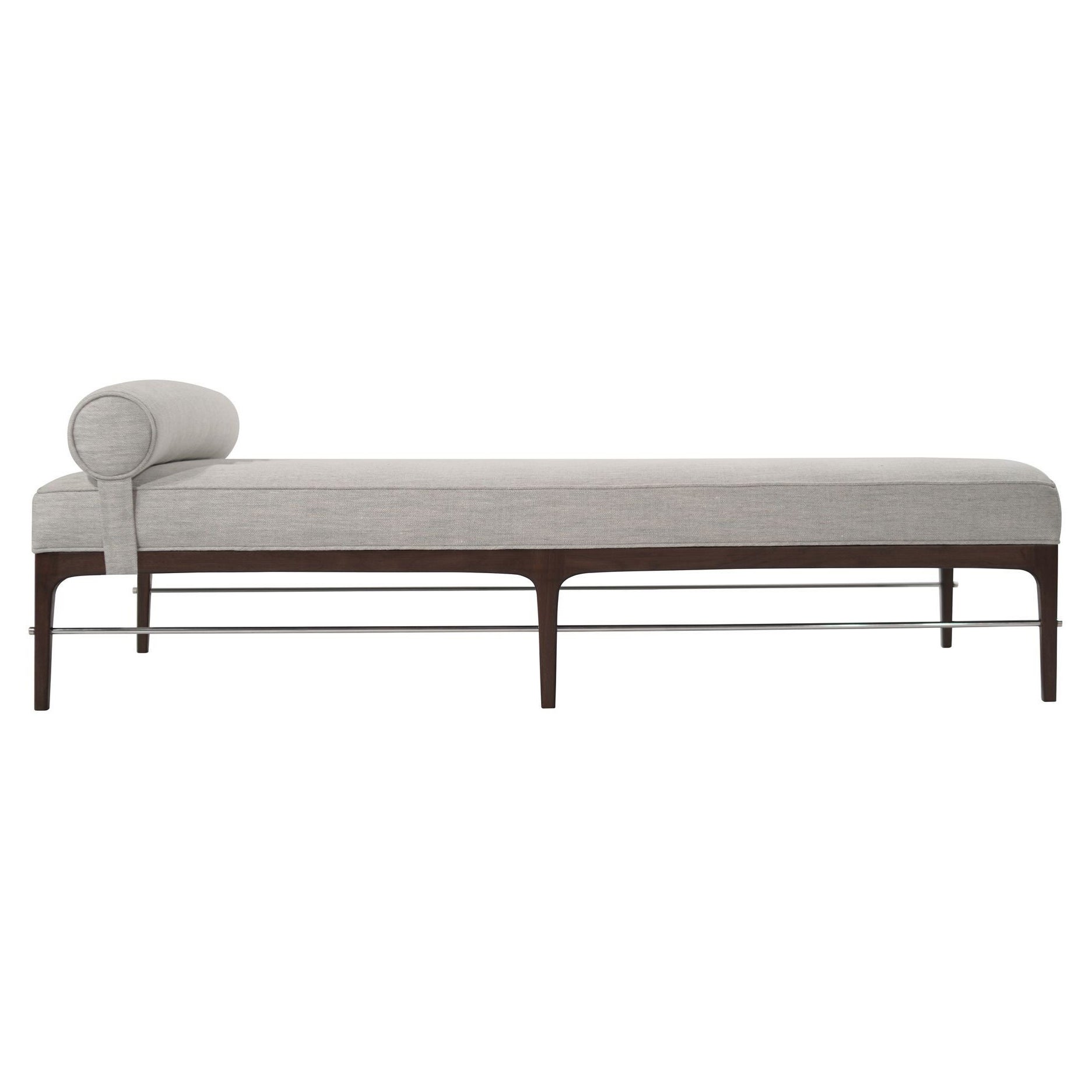 Linear Daybed in Walnut and Linen by Stamford Modern