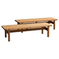 Børge Mogensen Paire de bancs pour Fredericia Furniture