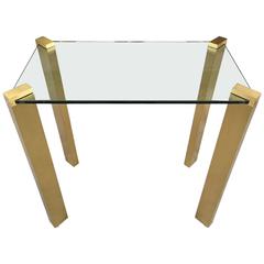 Modernist Solid Brass Console Table 3