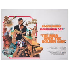 Man with the Golden Gun, James Bond, UK Film Poster, Robert McGinnis, 1974