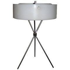 Robsjohn-Gibbings Chromed Tripod Table Lamp for Hansen