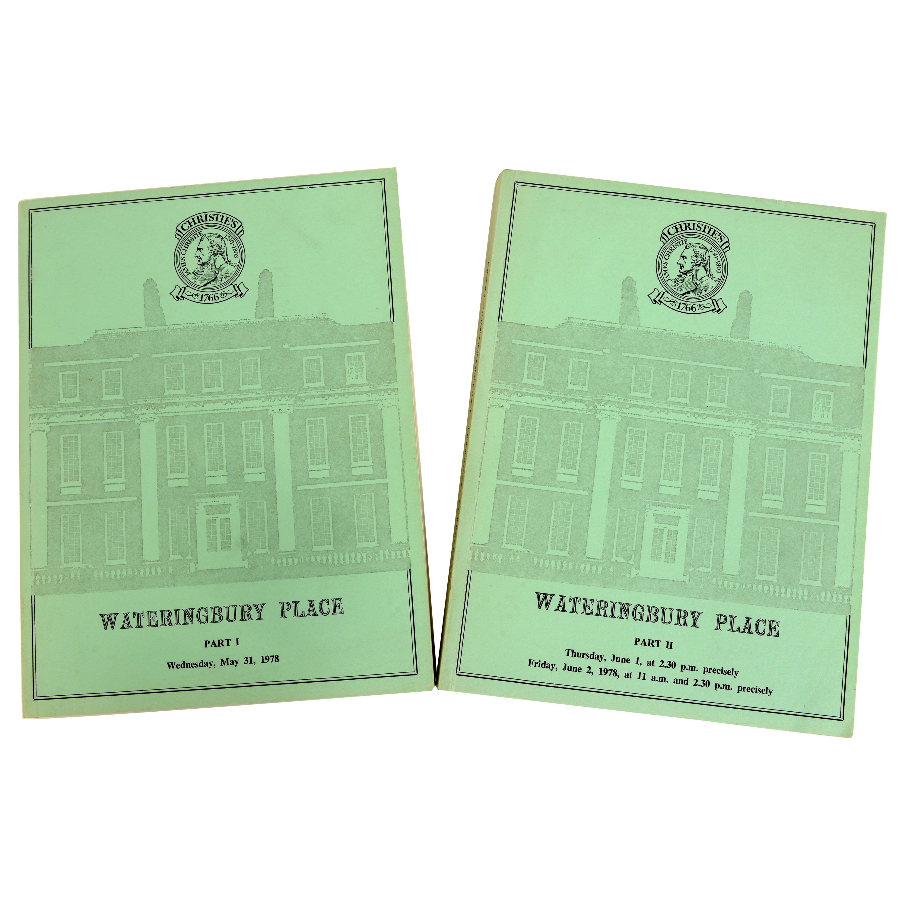 Christie's - Wateringbury Place Parts I & II, Pair of Auction Catalogs, 1st Ed