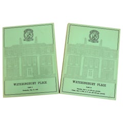 Retro Christie's - Wateringbury Place Parts I & II, Pair of Auction Catalogs, 1st Ed