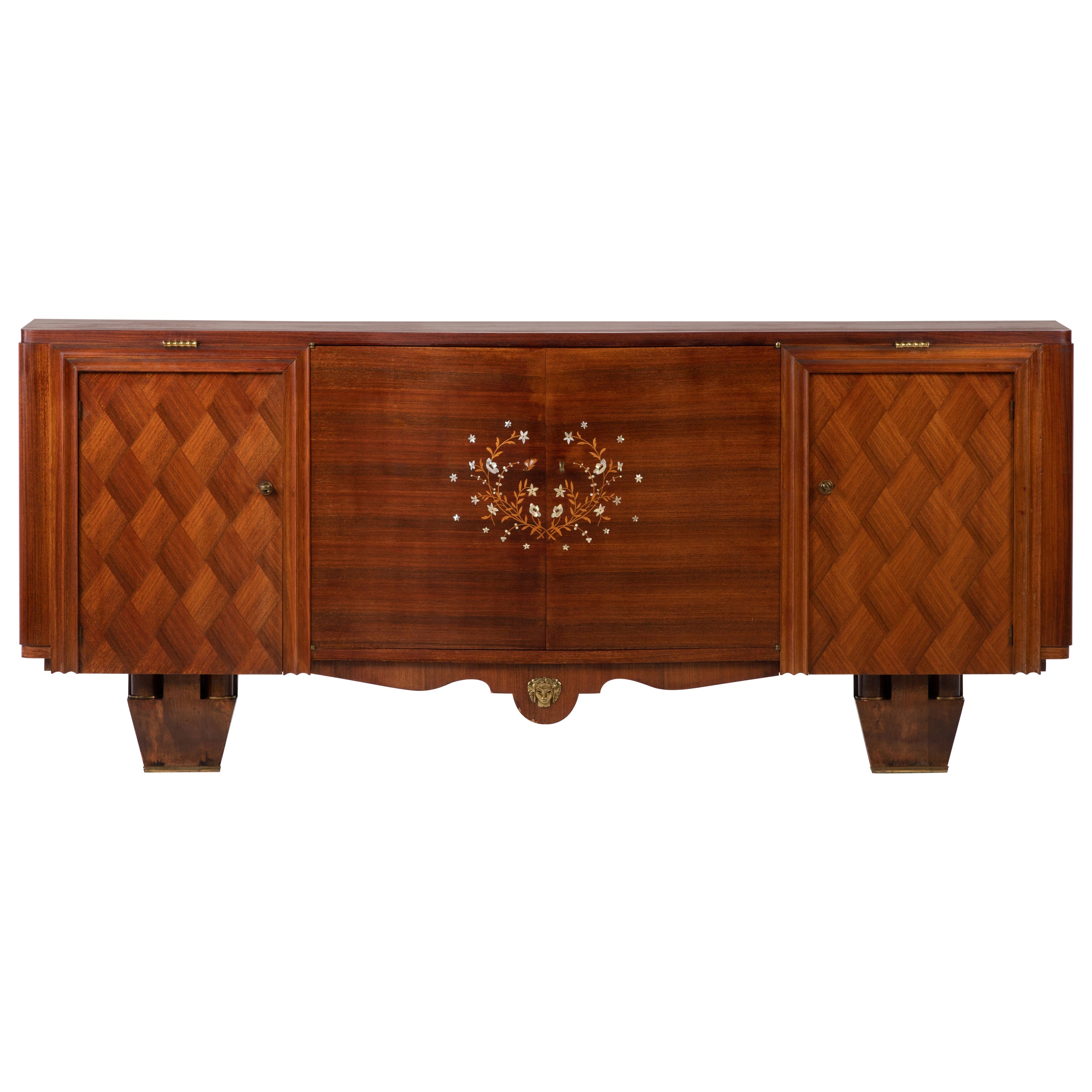 French Art Deco Sideboard in style of Jules Leleu For Sale