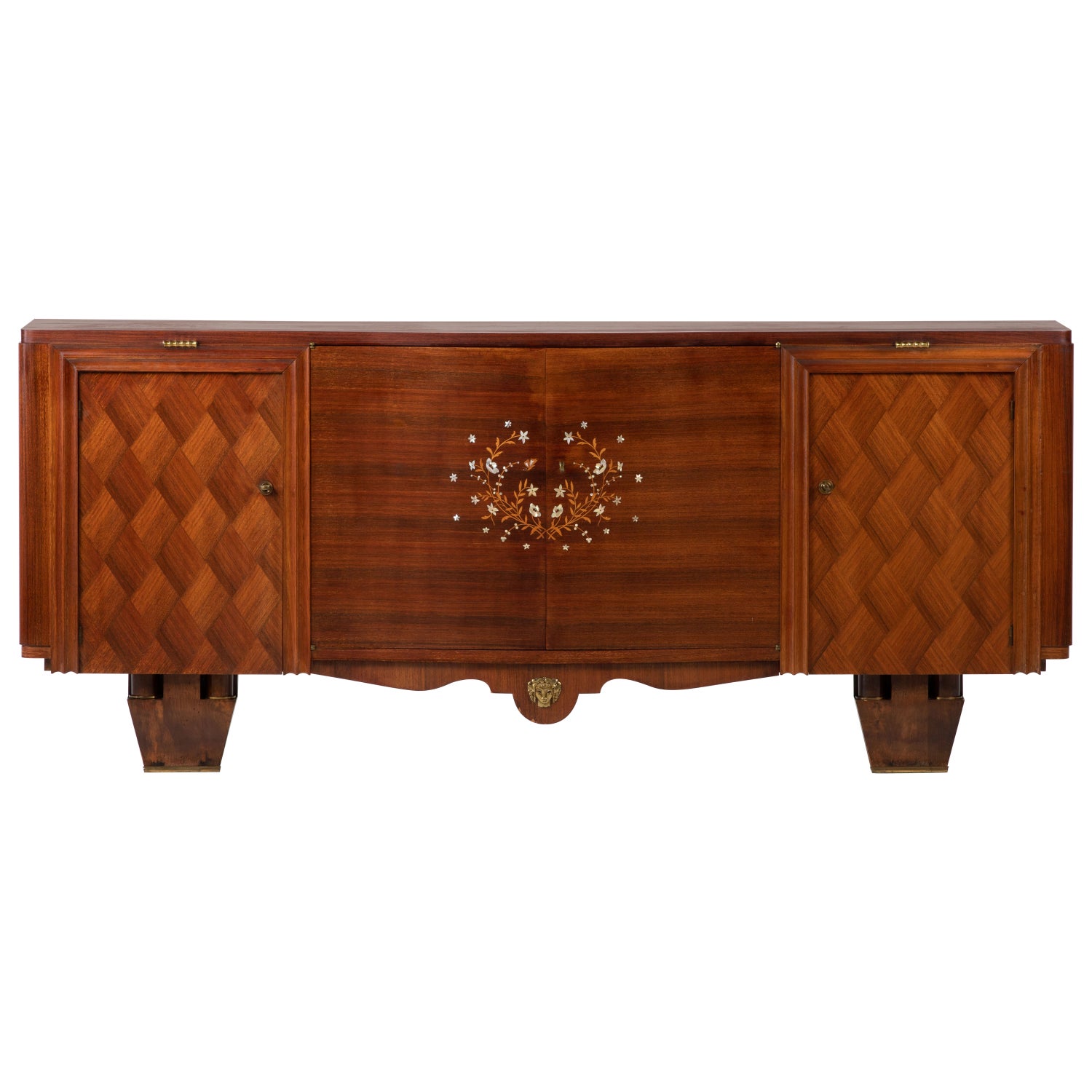 French Art Deco Rosewood Sideboard Buffet Maison Jules Leleu, 1940's For  Sale at 1stDibs | 1940s buffet sideboard