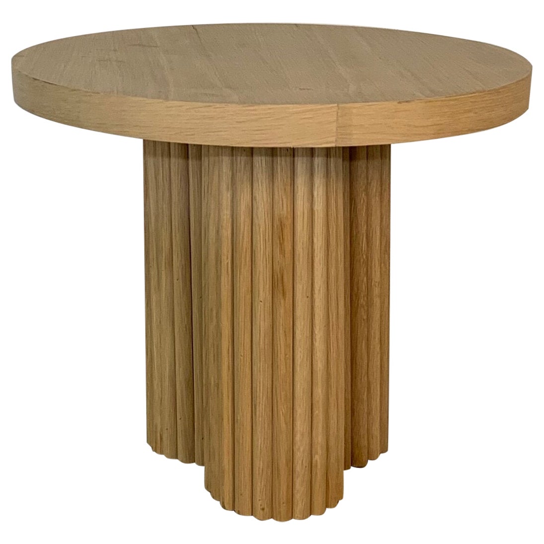Four Curves Side Table, Reeded Edition For Sale