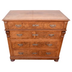 Walnut Chest of Four Drawers