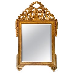 Early 18th Century French Carved and Gilded Baroque Mirror