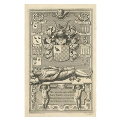 Antique Armorial Elegy of 1600: A Heraldic Memorial, 1730