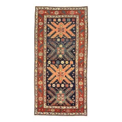 Antique Kazak Carpet Lesghi Star Design