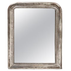 Antique Medium Louis Philippe Silver Mirror