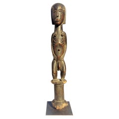 Old Oceanic Islands Carved Wood Male Figure
