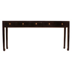 Fine Black Lacquer Console Table