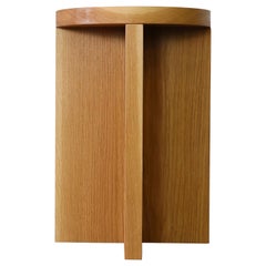 Beistelltisch/Hocker aus Eichenholz, maßgefertigt