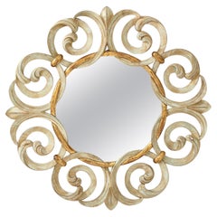 Harrison Gil Intricately Carved Wood Mirror