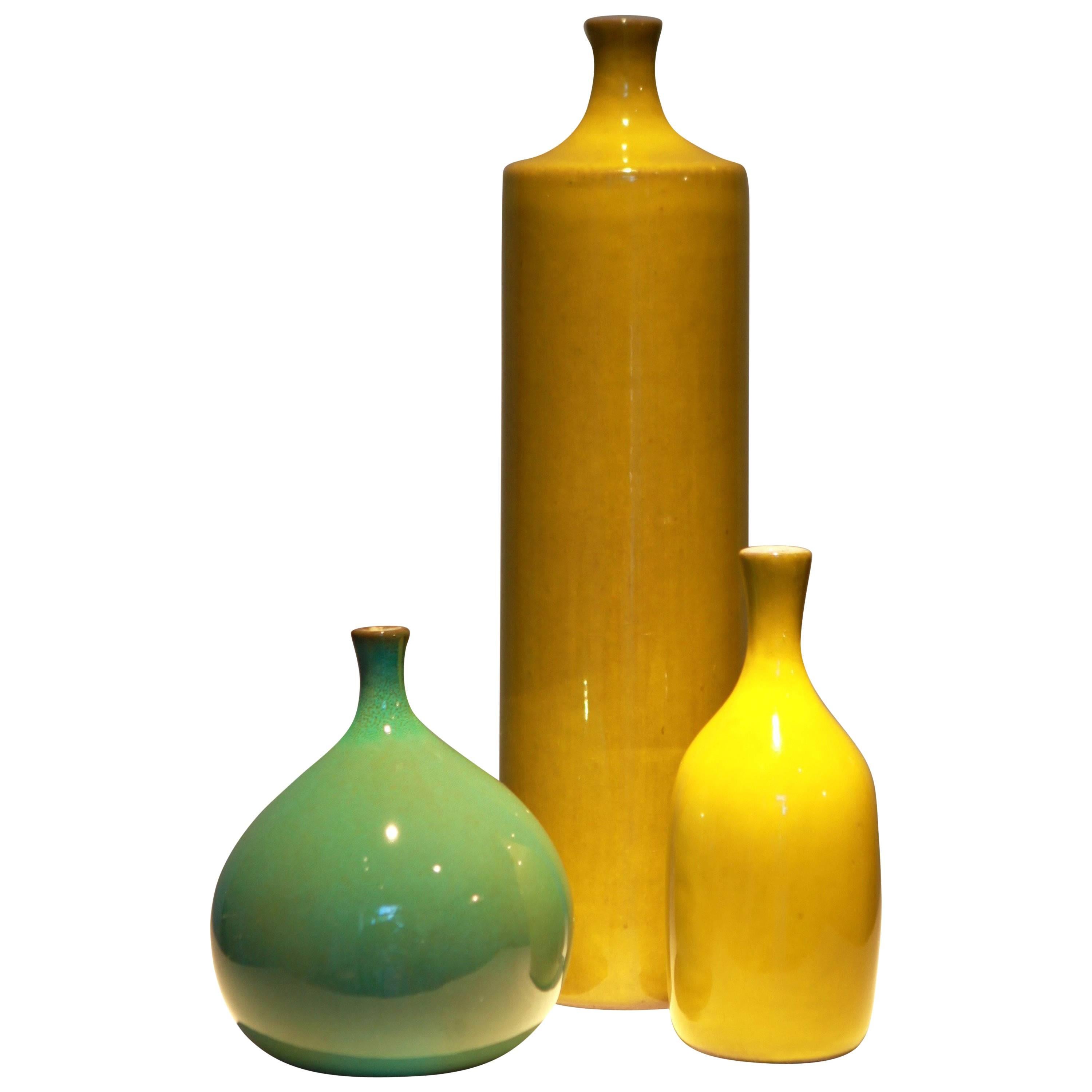 Jacques and Dani Ruelland, Group of Three Vases