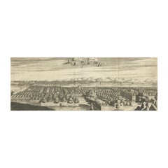 Rare Engraving with a View of the City of Kom in Egypt