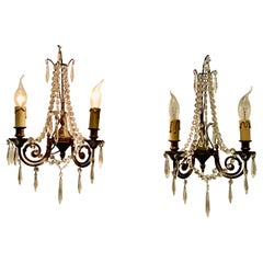 Magnificent Pair of Wall Chandeliers