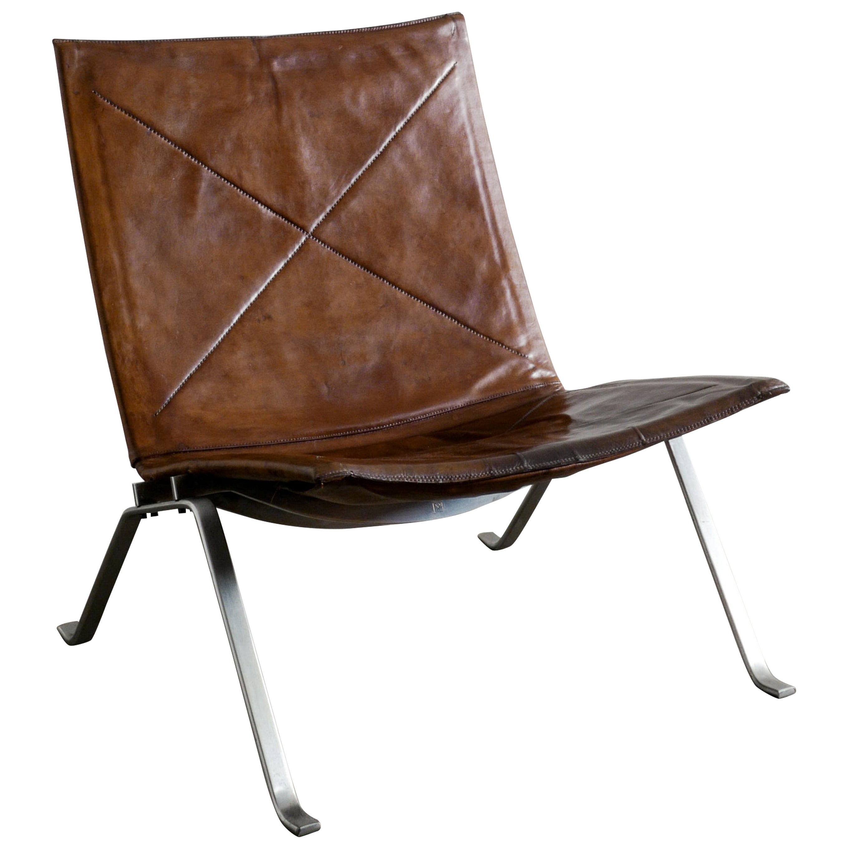 Poul Kjaerholm "PK22" Easy Chair Produced by E Kold Christensen Denmark 1960s