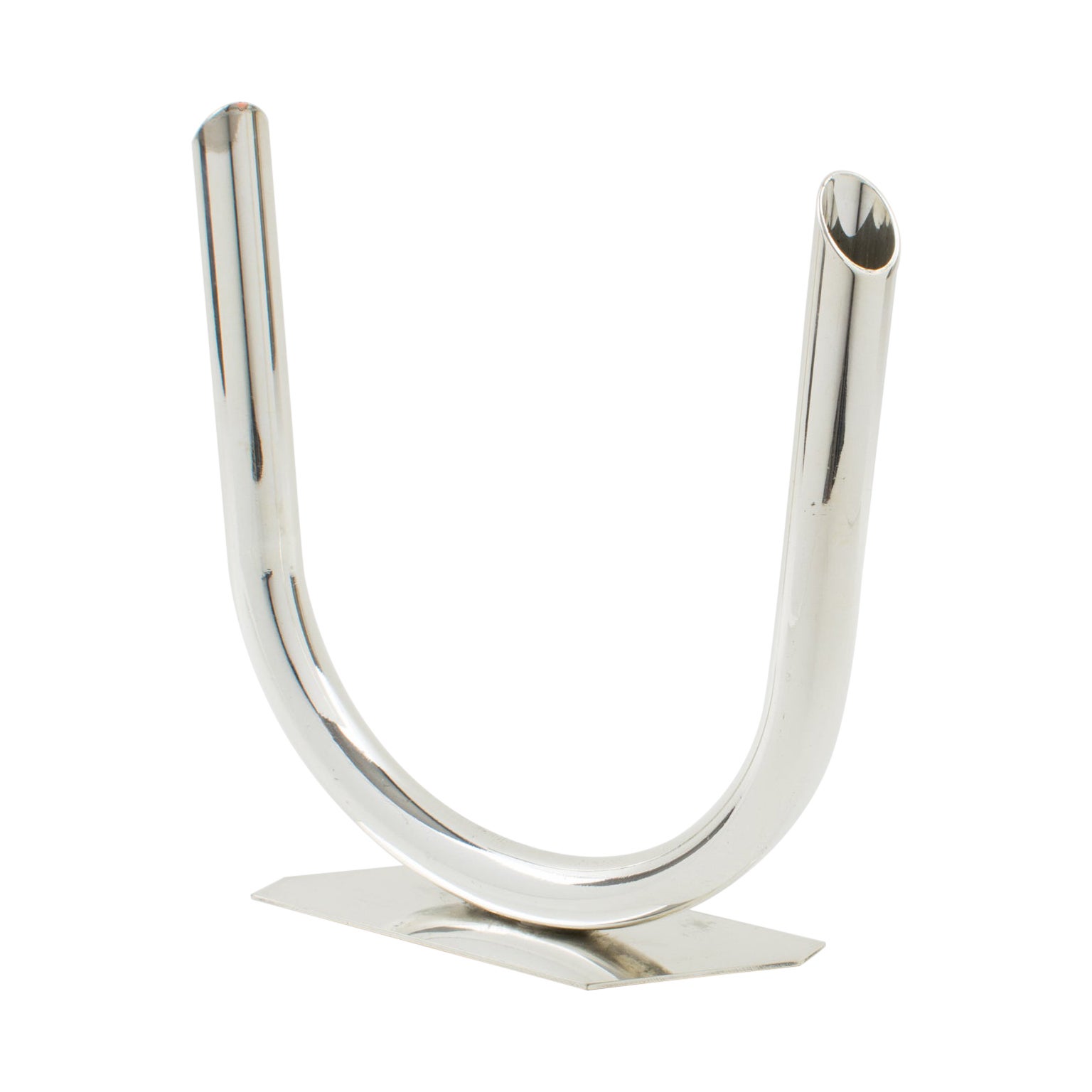 Sakier Fostoria Modernist Fishbowl Vase For Sale at 1stDibs