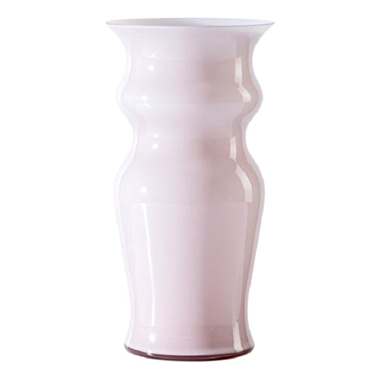 21st Century Odalische Small Glass Vase in Rosa Cipria Rio by Leonardo Ranucci