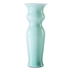 21st Century Odalische Large Glass Vase in Green Rio by Leonardo Ranucci