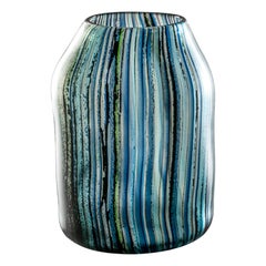 21st Century Riflessi Medium Glass Vase in Multicolour by Michela Cattai