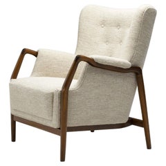 Vintage "Model 214" Armchair by Kurt Olsen for Slagelse Møbelværk, Denmark, 1950s