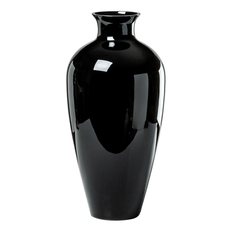 Vaso in vetro Labuan 21st Century in nero di VeniniRiedizione