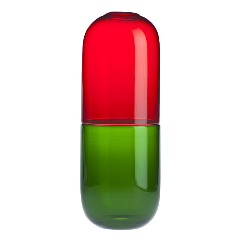 21e sicle Happy Pills Adrenalina en vert gazon/rouge de Fabio Novembre