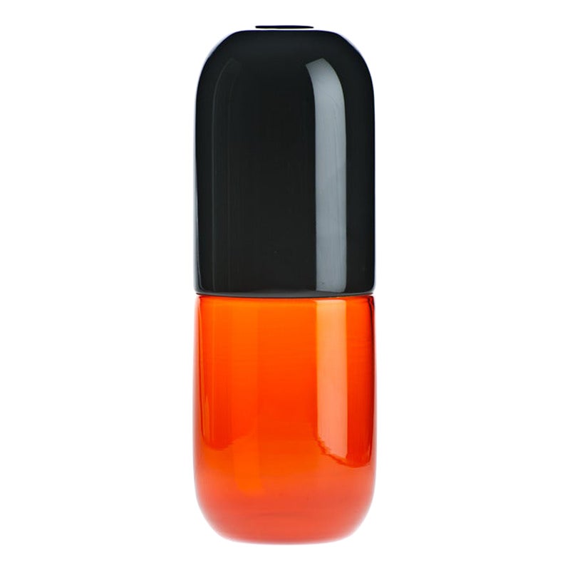 21e sicle Happy Pills Feniletilamina en noir/orange par Fabio Novembre