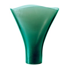 21e siècle Battuti/Canoe Grand Vase en Rio vert par Tobia Scarpa