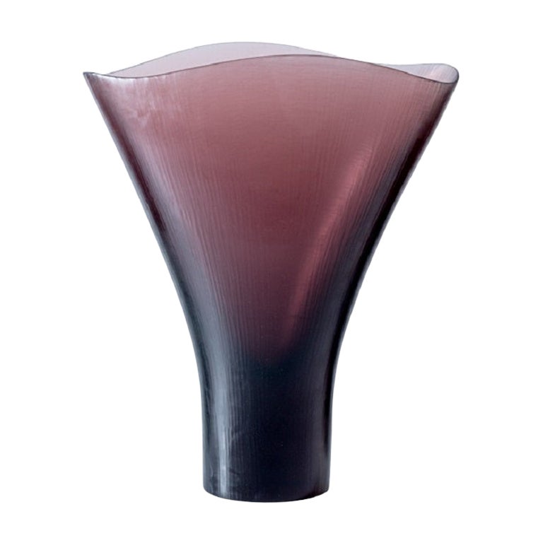 21st Century Battuti/Canoe Large Vase in Rosa Cipria by Tobia Scarpa For Sale