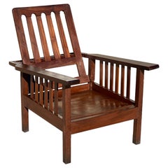 Fauteuil de jardin de style colonial en teck, 1950