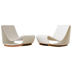 Pair of Vintage "Loop Chairs" by Willy Guhl, Produced by Eternit Brazil, 1950s
