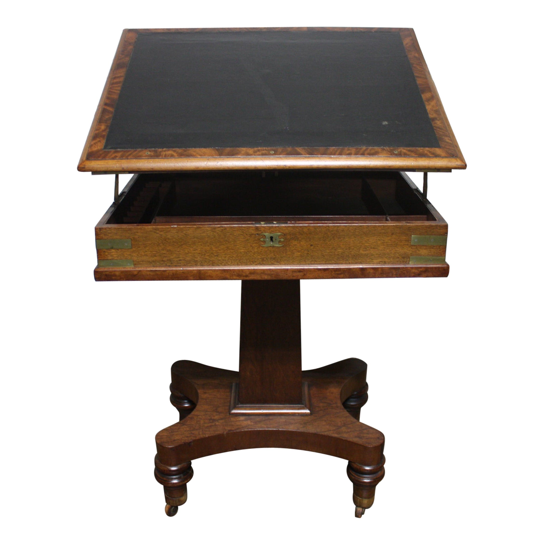 French 19th Century Watercolorist Table For Sale