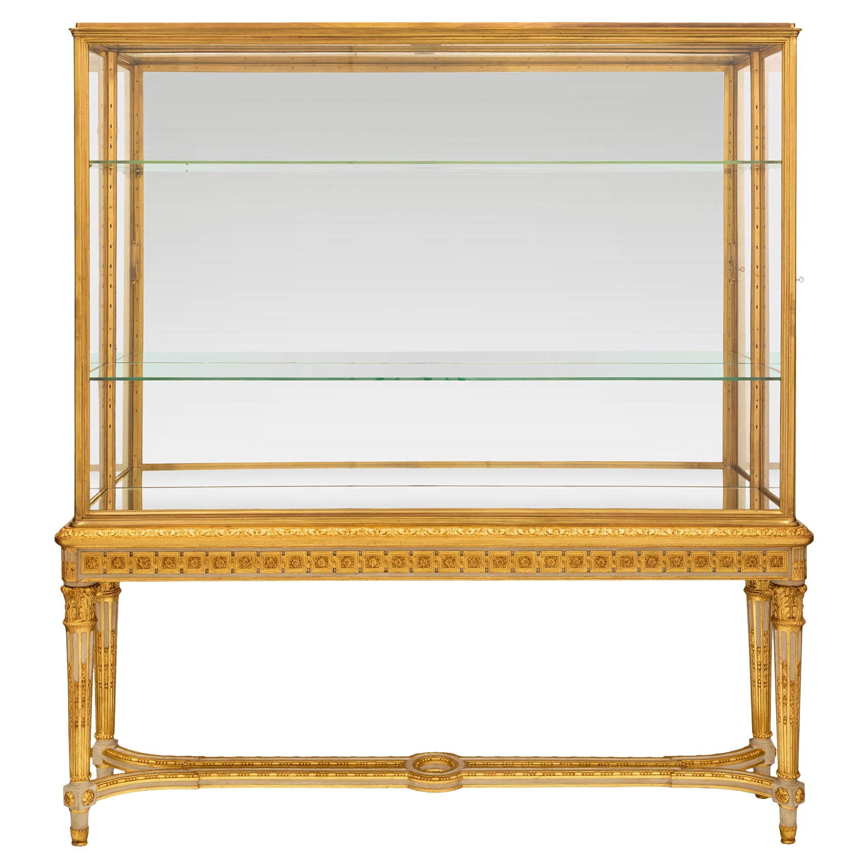 Armoire baroque à tiroirs, avec vitrine superposée | Demandez une