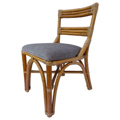 Retro Frankl Style Bamboo Rattan Side or Desk Chair