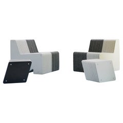 A Pair of Jää Armchairs - Sustainable Recycled Indoor / Outdoor Suite