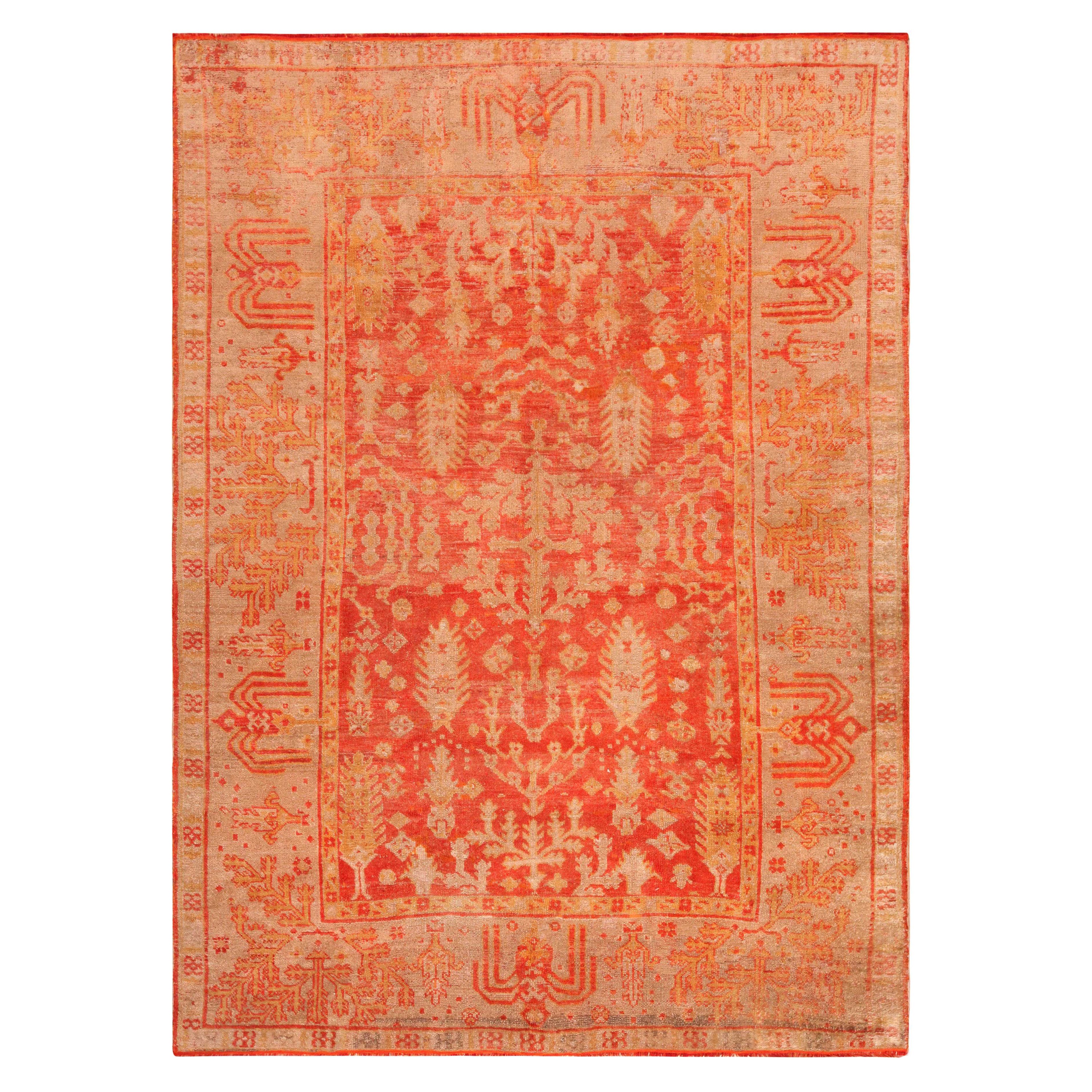 Nazmiyal Collection Antique Turkish Oushak Rug 7 Ft X 9 Ft 9 In For nazmiyal-collection-antique-turkish-oushak-rug-7-ft-x-9-ft-9-in-for